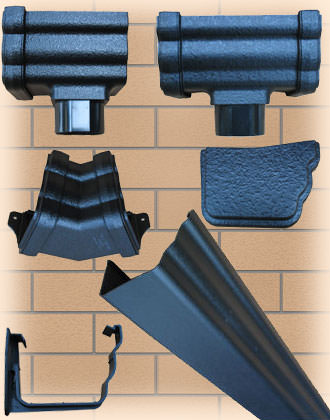 106mm Ogee Faux Cast Iron Guttering